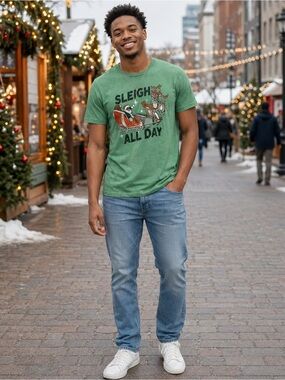 MAD Engine - Green - Graphic T-Shirt - S